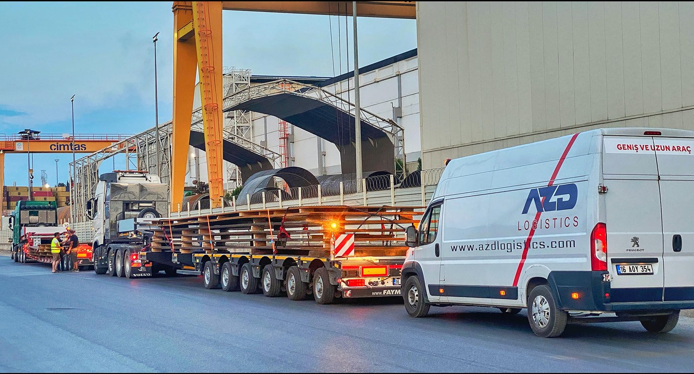 AZD Logistics proje taşımacılığı operasyonu